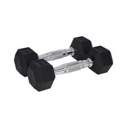 Fitness PRO Hex Dumbbell - Rubber Coated (Pair) 5kg